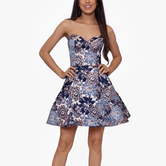 NWT BLONDIE NITES BROCADE A-LINE HOMECOMING DRESS - Picture 6 of 6